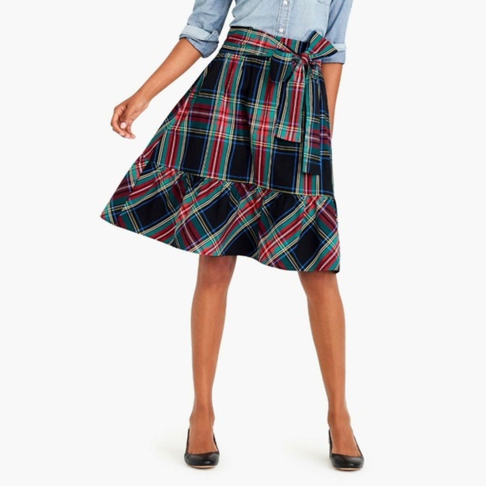 JCrew Big Bow Midi Skirt